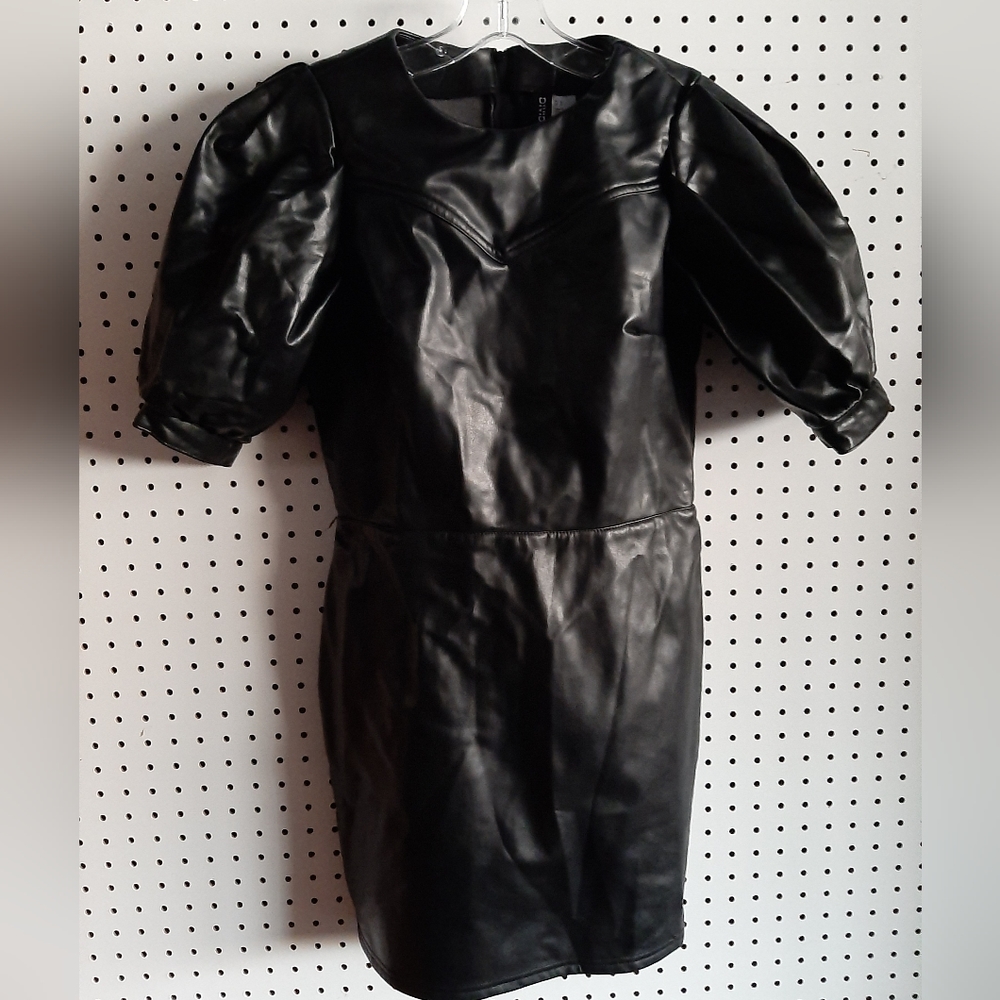 Divided Brand Vegan Leather Dress ~ Small